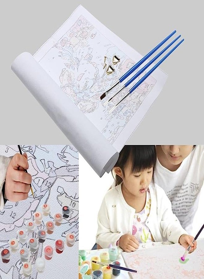 TREXEE DIY Oil Painting Paint by Numbers Kit for Kids and Adults 16" Wx20 Linen Oil Canvas Pre-Printed Canvas with Brushes and Pigment, DIY Color Oil Painting Acrylic Paints (COLOR 13) - Image 5